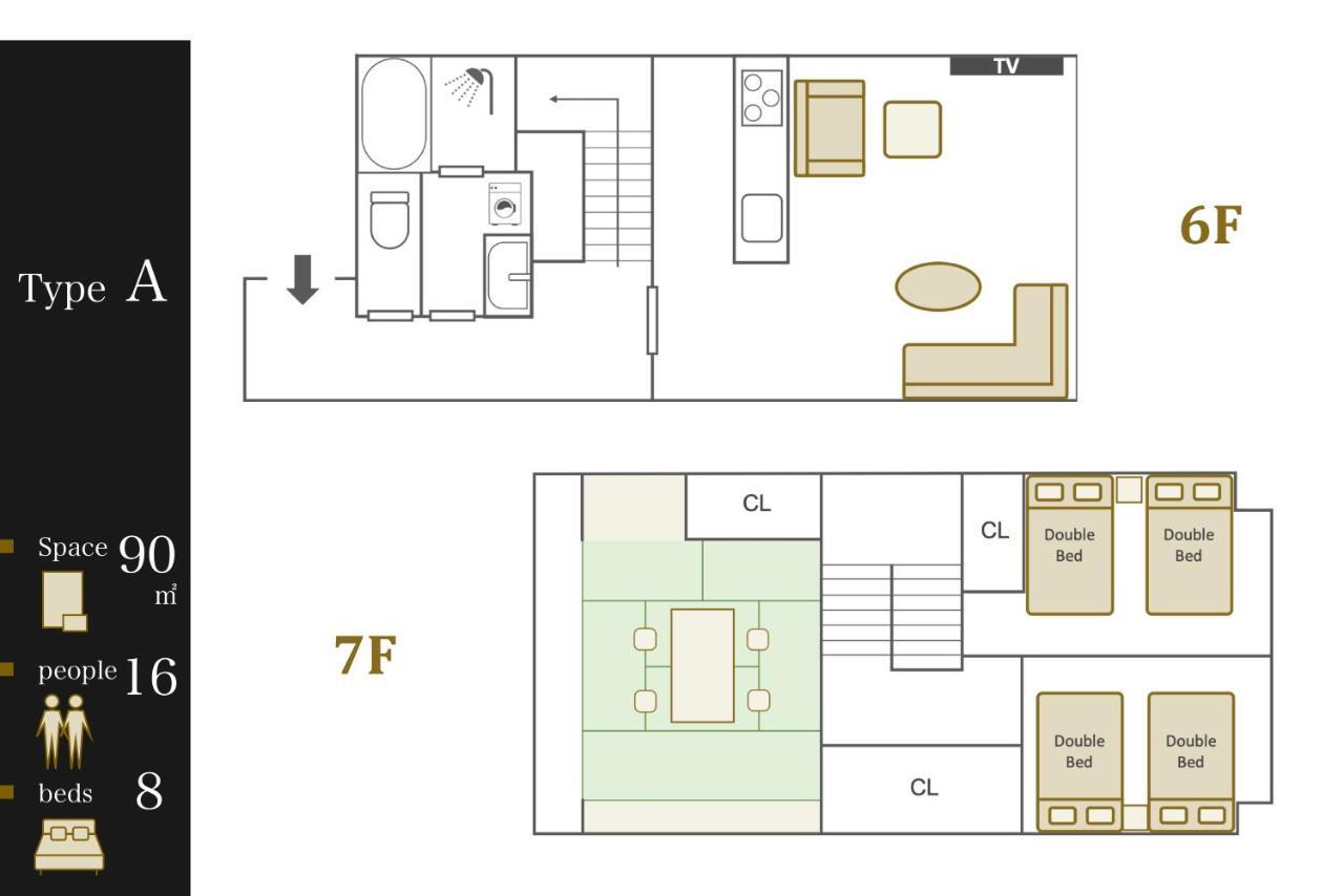 Ferienwohnung Grandouce Shinsaibashi-Higashi Ōsaka Exterior foto